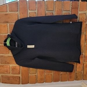 New! Talbots Bubble jacquard quilted mockneck pullover-petite